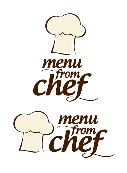 Menu des icônes Chef . — Image vectorielle