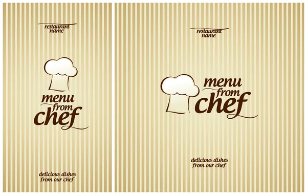 Menú especial de Chef . — Archivo Imágenes Vectoriales
