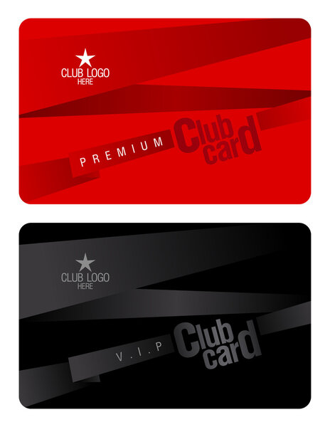 Club card design template.