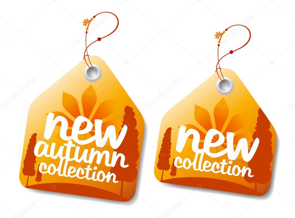 Autumn collection labels.