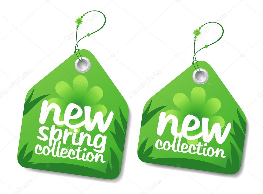 Spring collection labels.