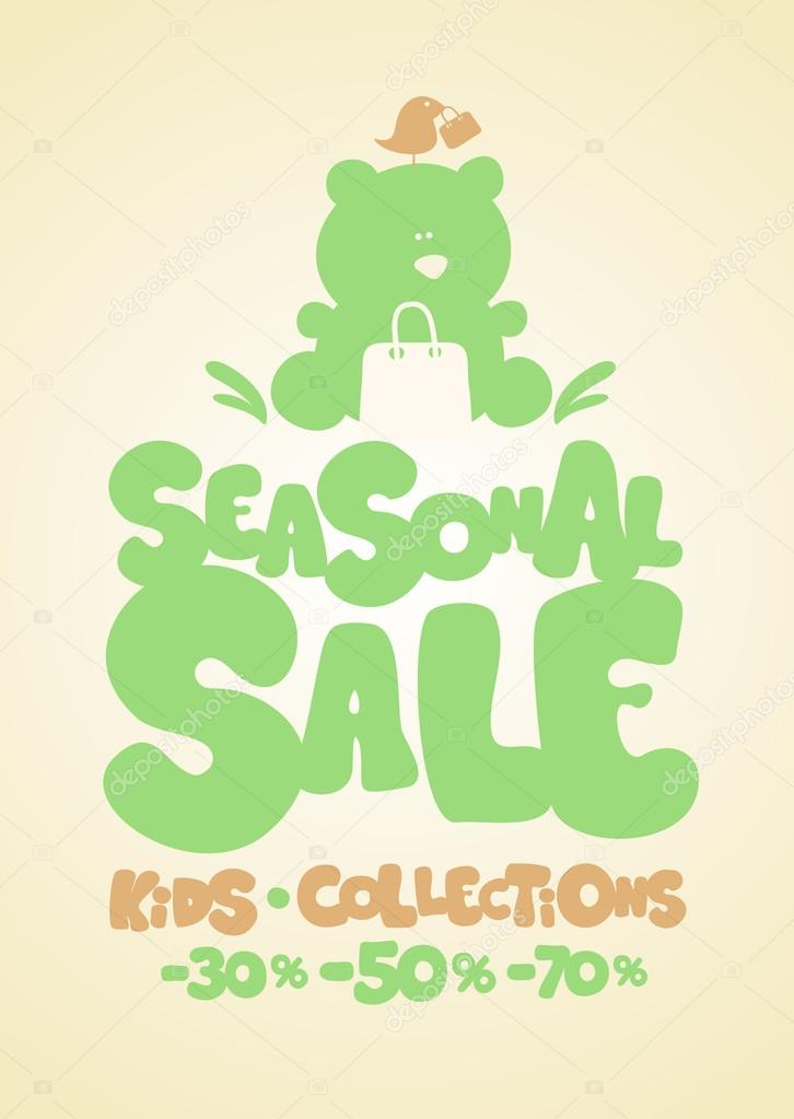 Seasonal sale design template.