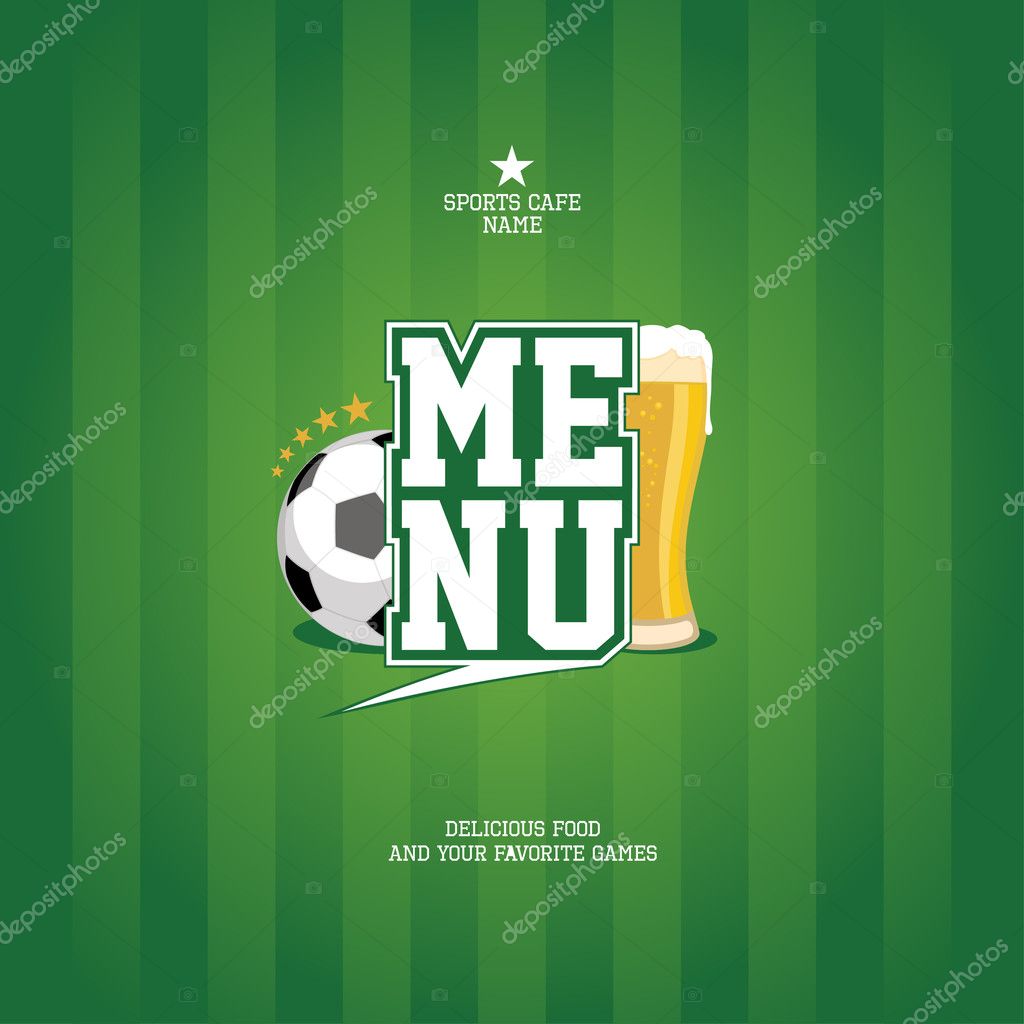 Sports Bar Menu card template Stock Illustration by ©slena #14204237 Sports Bar Menu card template Stock Illustration by ©slena #14204237