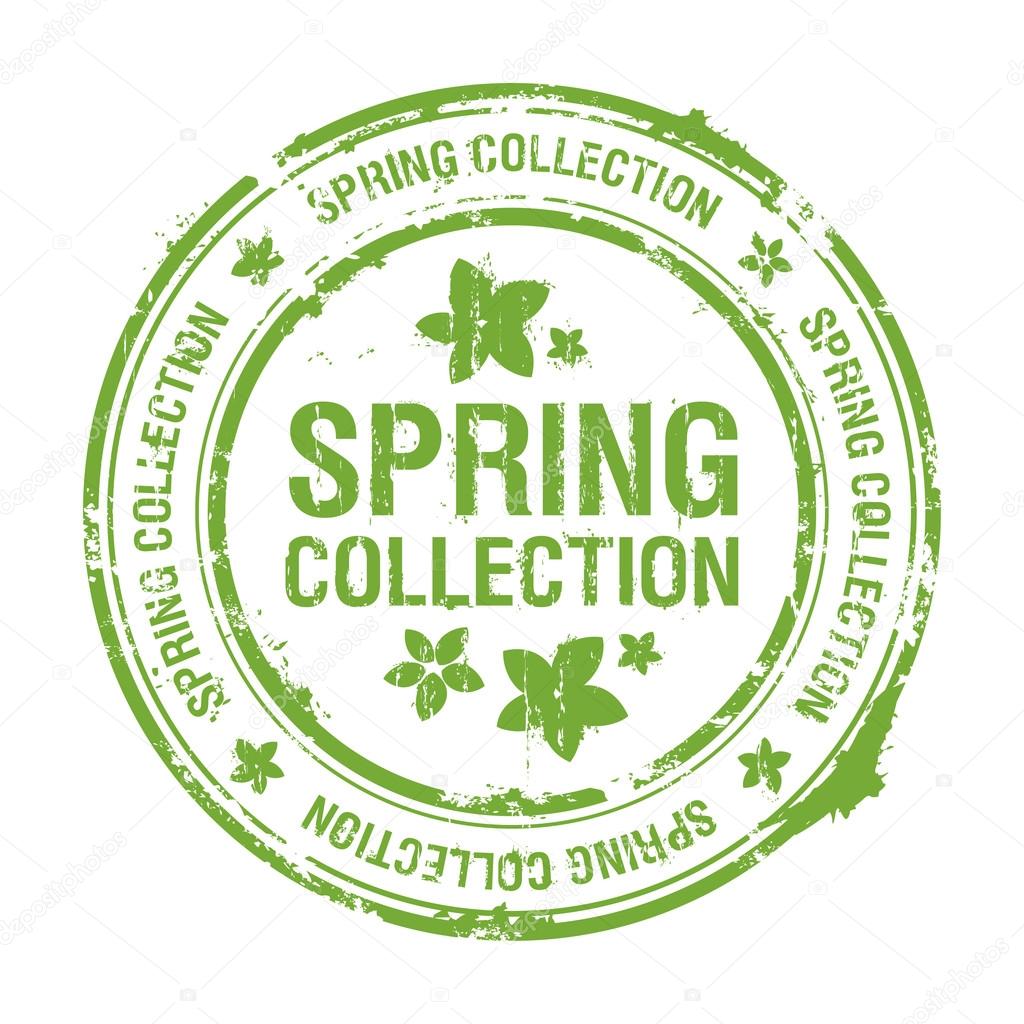 spring collection stamp