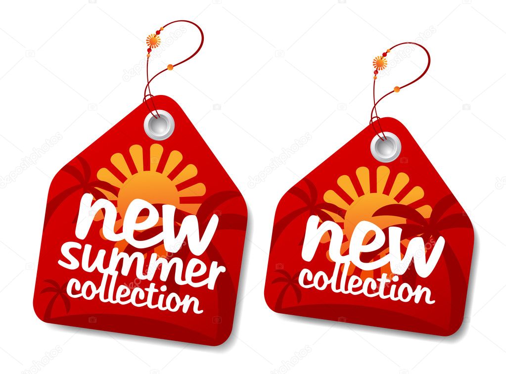 Summer collection labels.