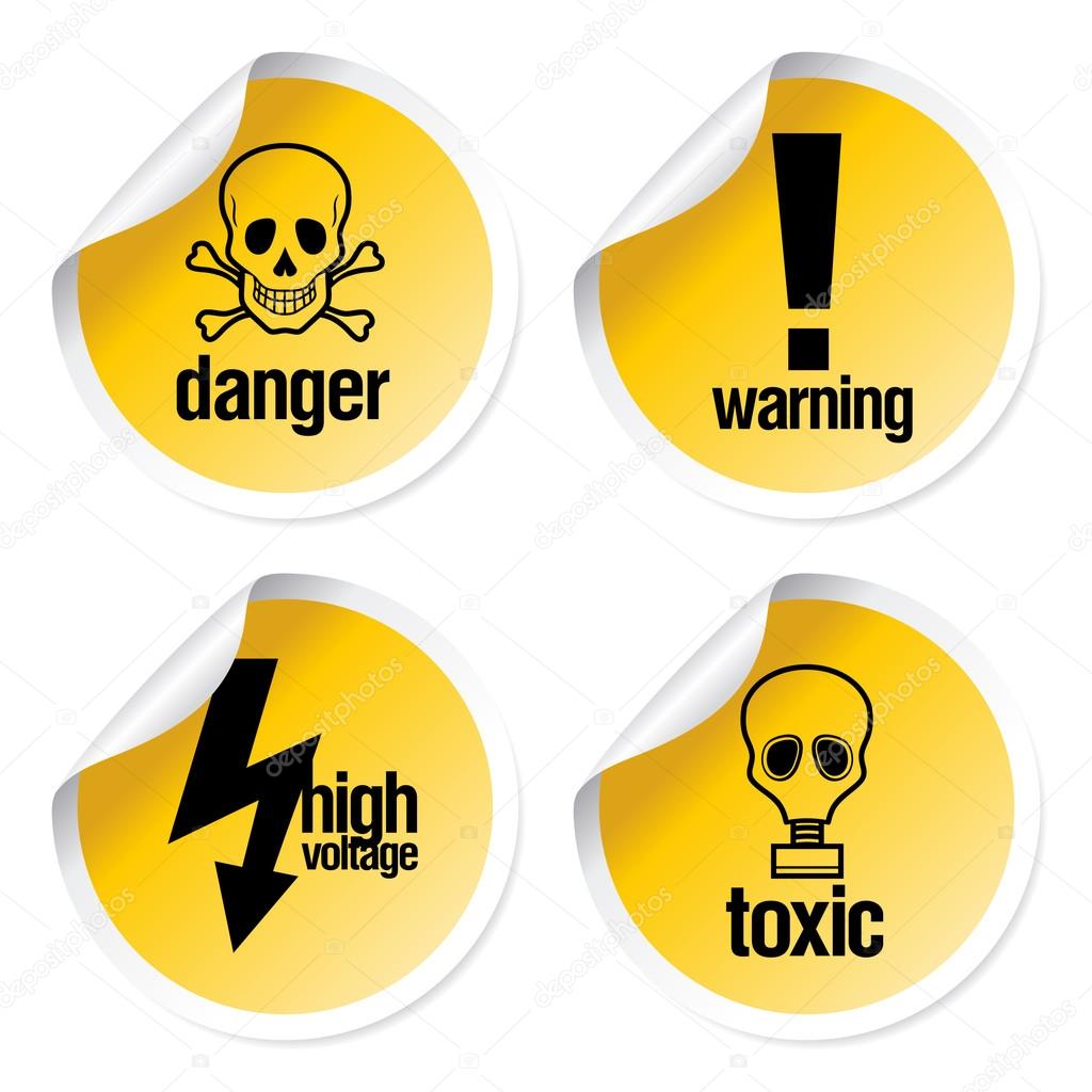 Toxic stickers set