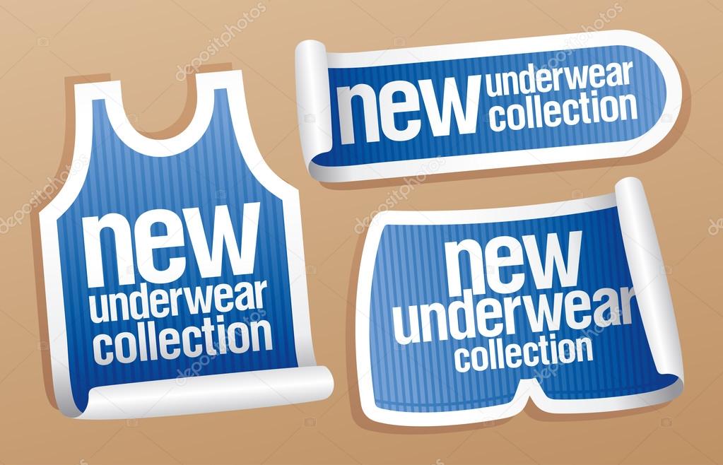 New underwear collection for men stickers.