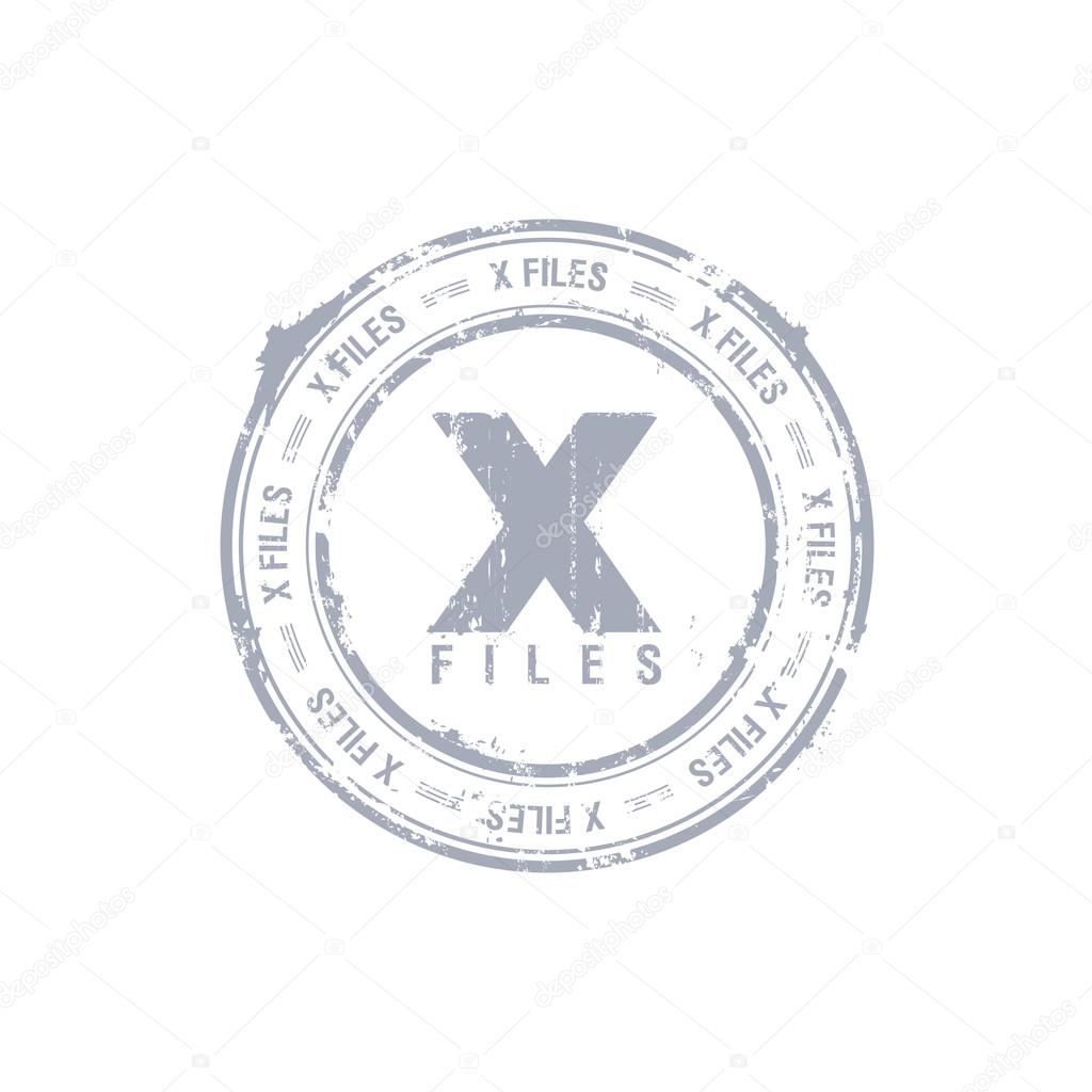 X files rubber stamp — Stock Vector © slena #14205174