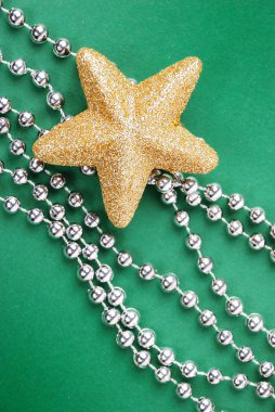 Yeşil yeni yıl arka plan