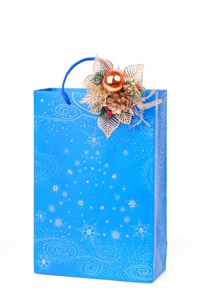 Christmas paper bag — Stock Photo, Image