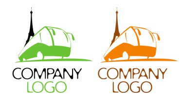 otobüs tur logo tasarımı.