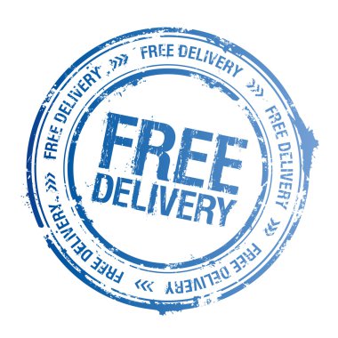 Free delivery stamp. clipart