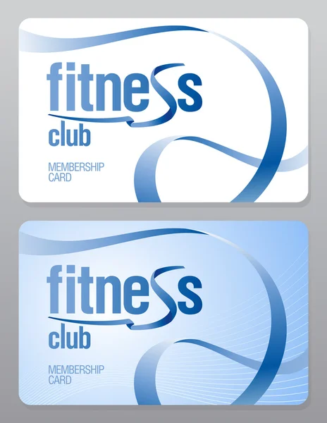 Fitness club membership card. — Stock Vector