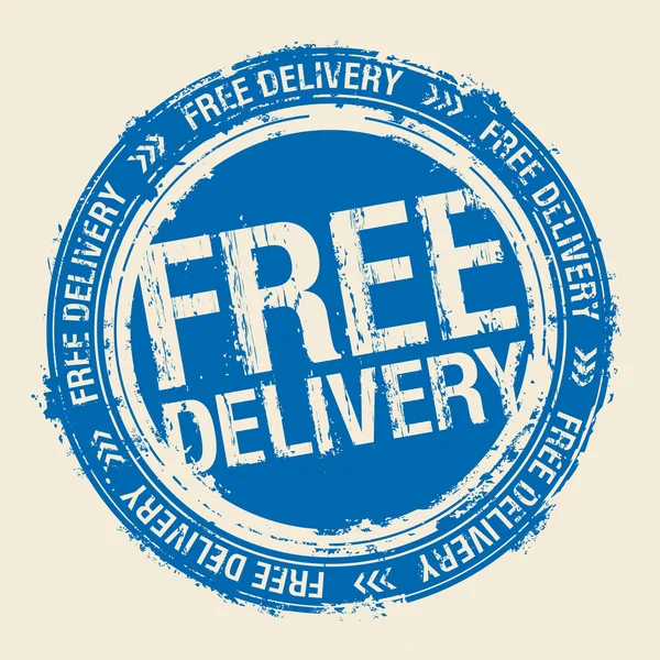 Free delivery stamp. — Stock Vector