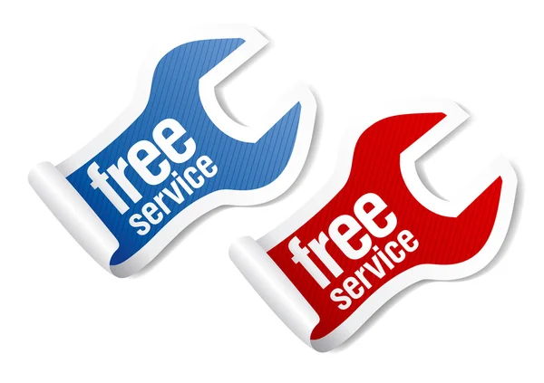 Gratis service stickers — Stockvector