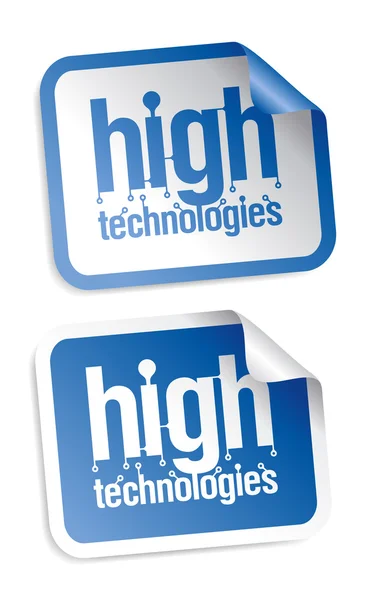 High technologies stickers — Stockvector