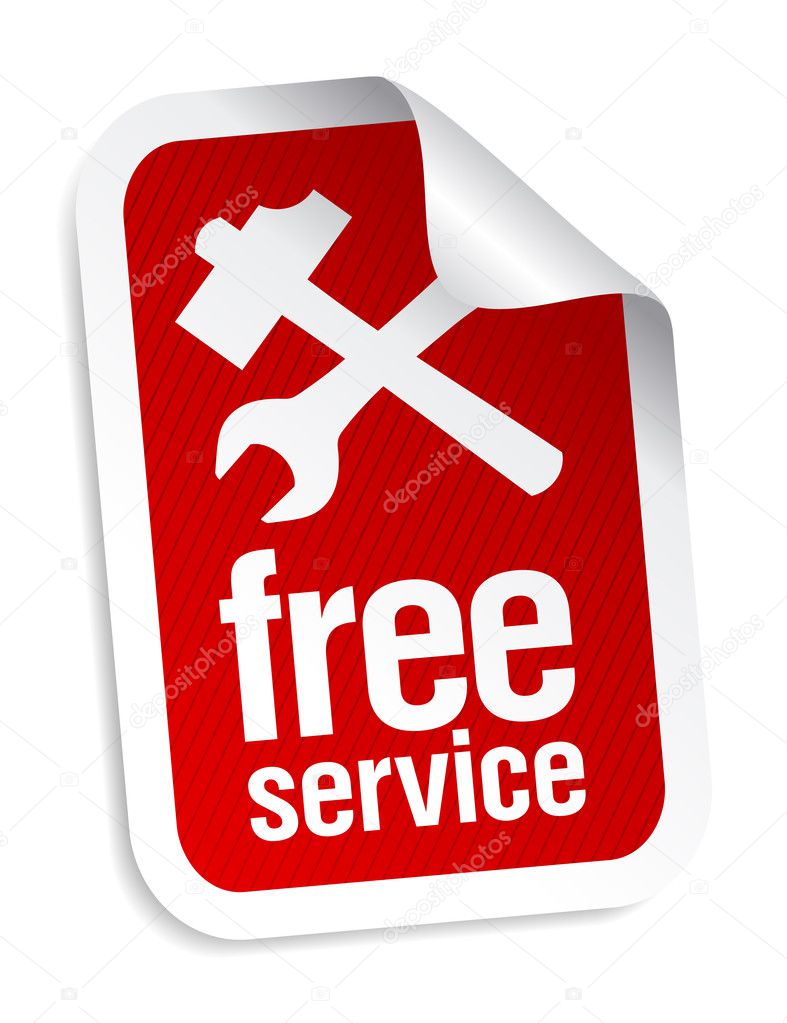 free service sticker