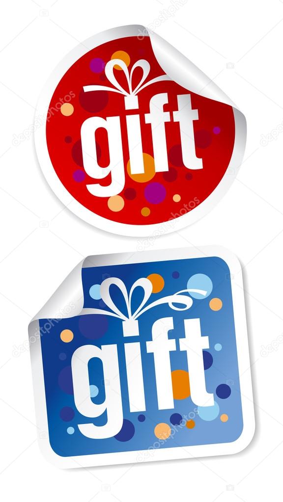 Gift stickers