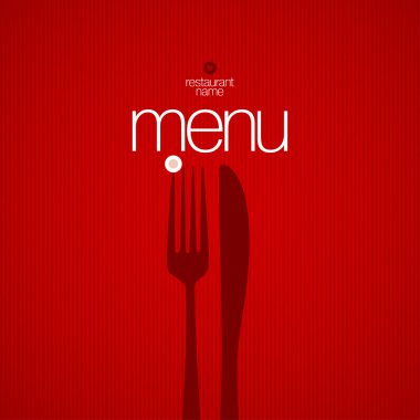 Menü kartı tasarım şablonu.