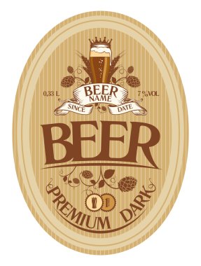 bira etiket tasarımı.