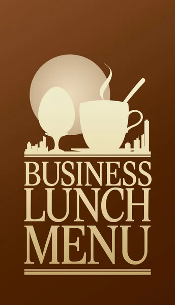 Business Lunch Menü. — Stockvektor
