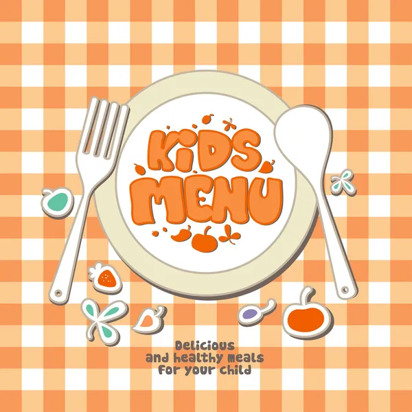 Menu enfants. — Image vectorielle