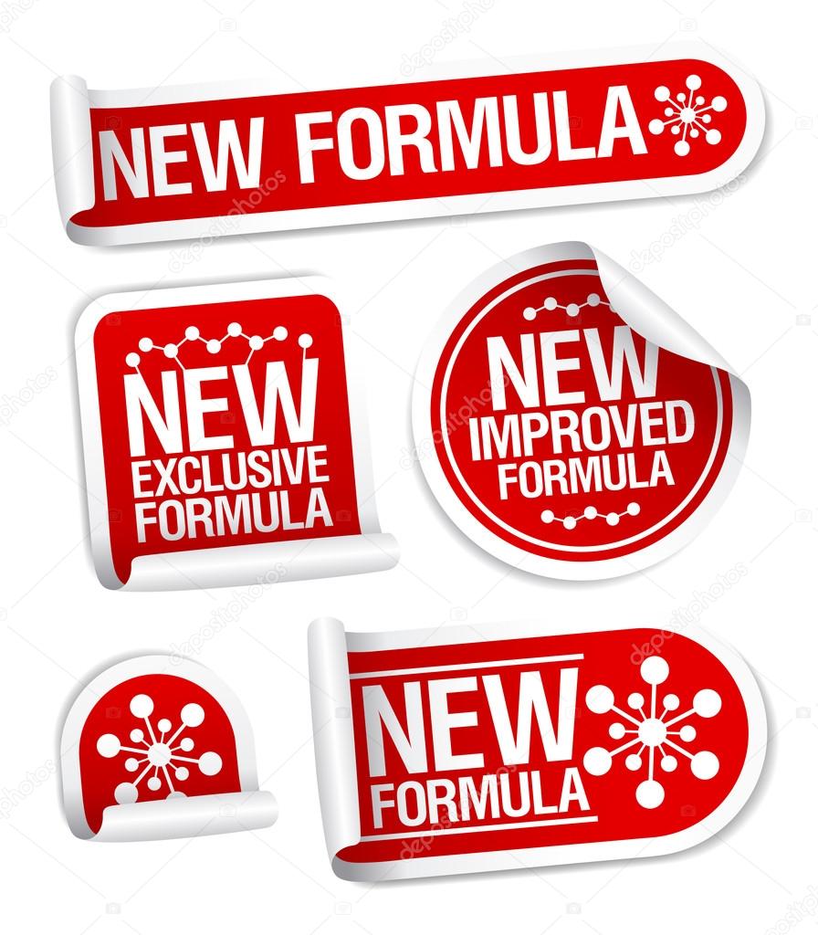 New Formula stickers.