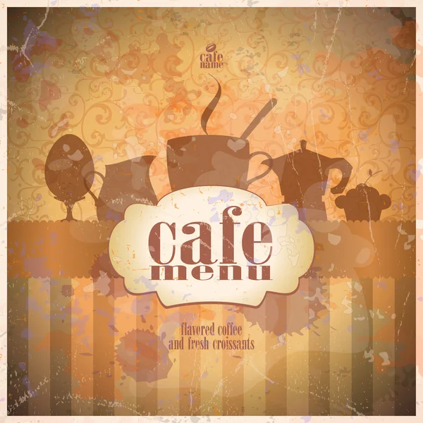 Retro restaurant menu card design. Royalty Free Stock Illustrations