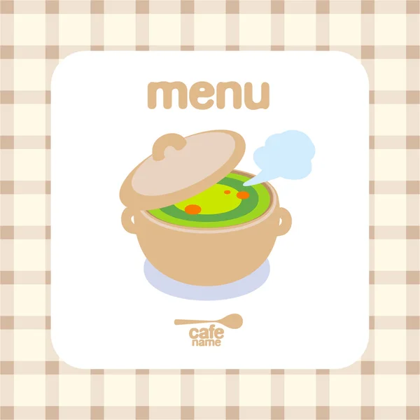 Café menu ontwerpsjabloon. — Stockvector