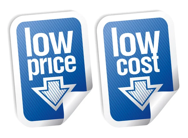 Low price stickers set. — Stock Vector