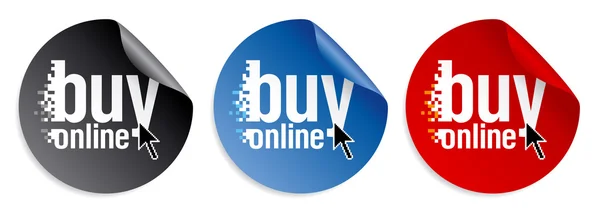 Comprar adesivos online — Vetor de Stock