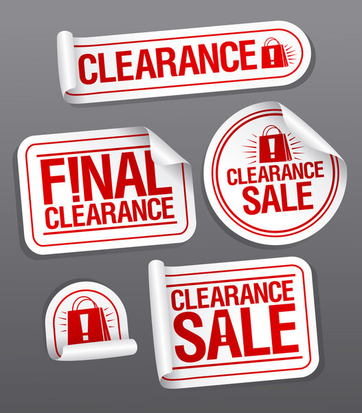 Final clearance sale stickers.