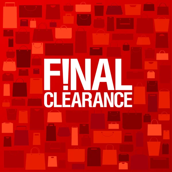 Final clearance background. — Stock Vector