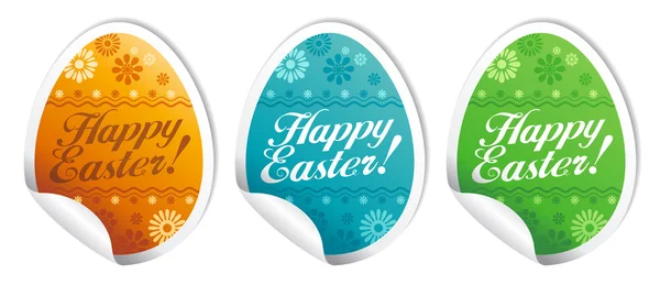 Happy Easter stickers. Rechtenvrije Stockvectors