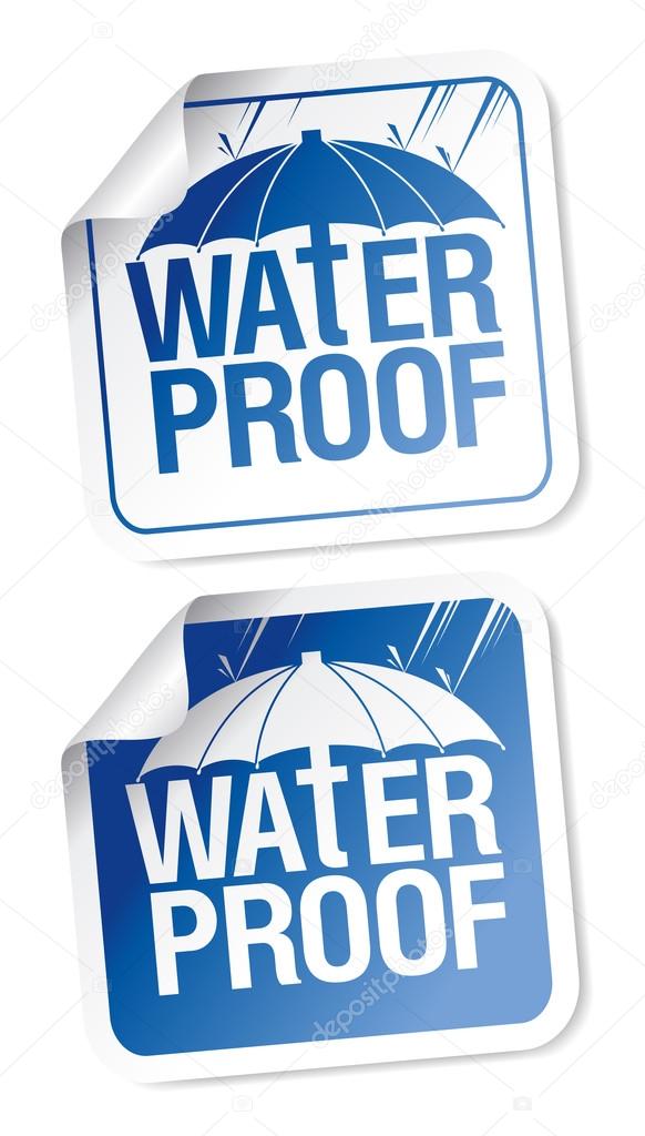 Waterproof stickers.