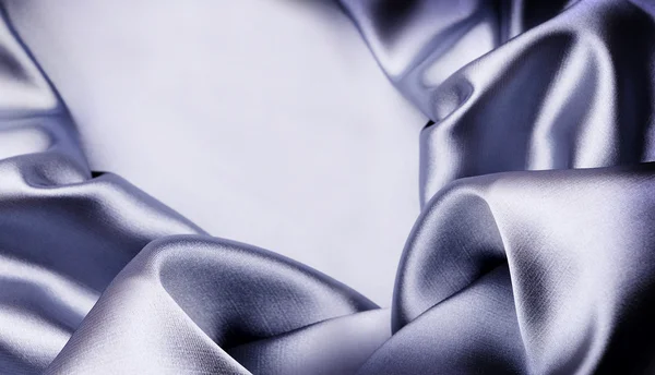 Horisontal blue silk — Stock Photo, Image