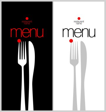 Menü kartı tasarım şablonu.