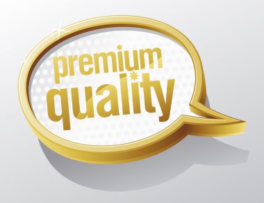 Premium Kalite konuşma balonu.