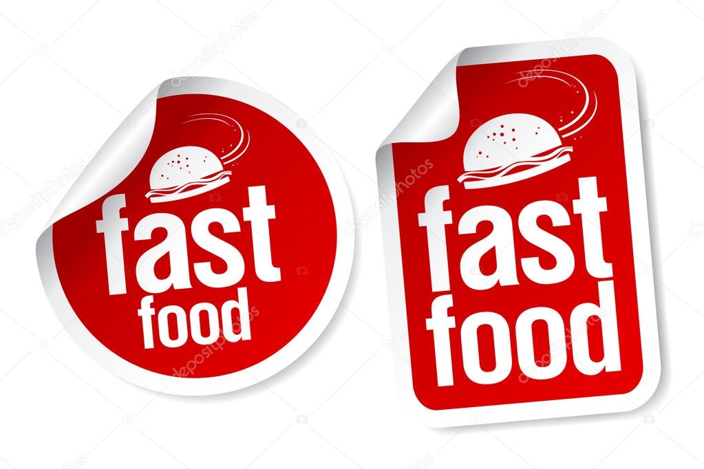 Fast Food stickers.