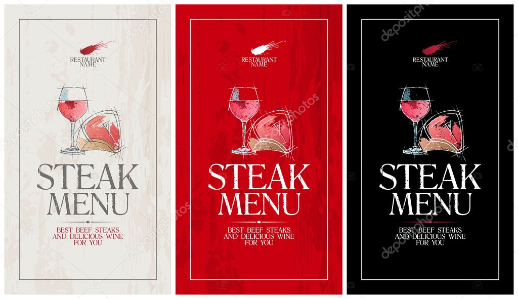 Steak menu.