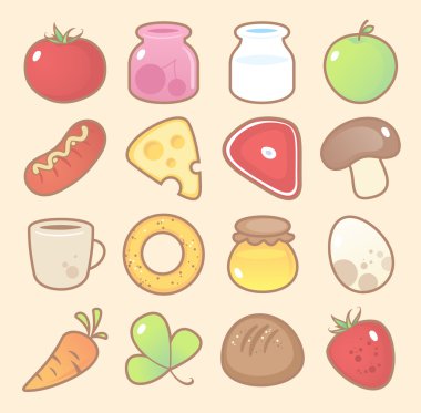 yemek yemekler ile simgeler.