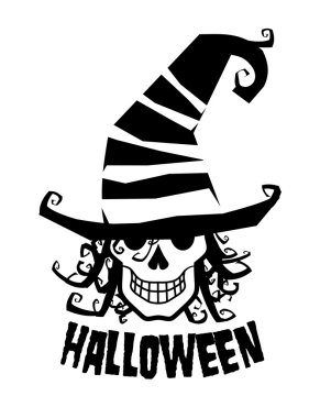 Witcher, halloween illüstrasyon.
