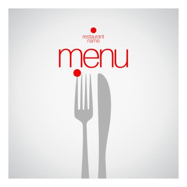 Menü kartı tasarım şablonu.