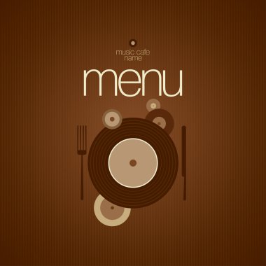 Menü kartı tasarım şablonu.