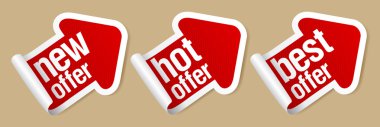 Best offer stickers. clipart