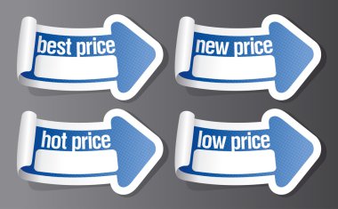 Best price stickers. clipart