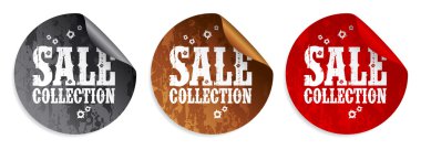 Sale collection stickers clipart