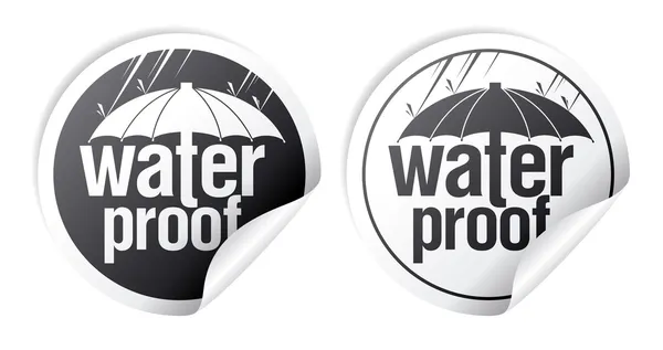 Waterproof stickers. — Stock Vector