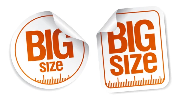 Big size stickers — Stock Vector