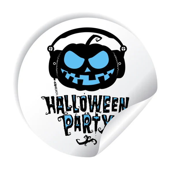 Halloween partij sticker — Stockvector